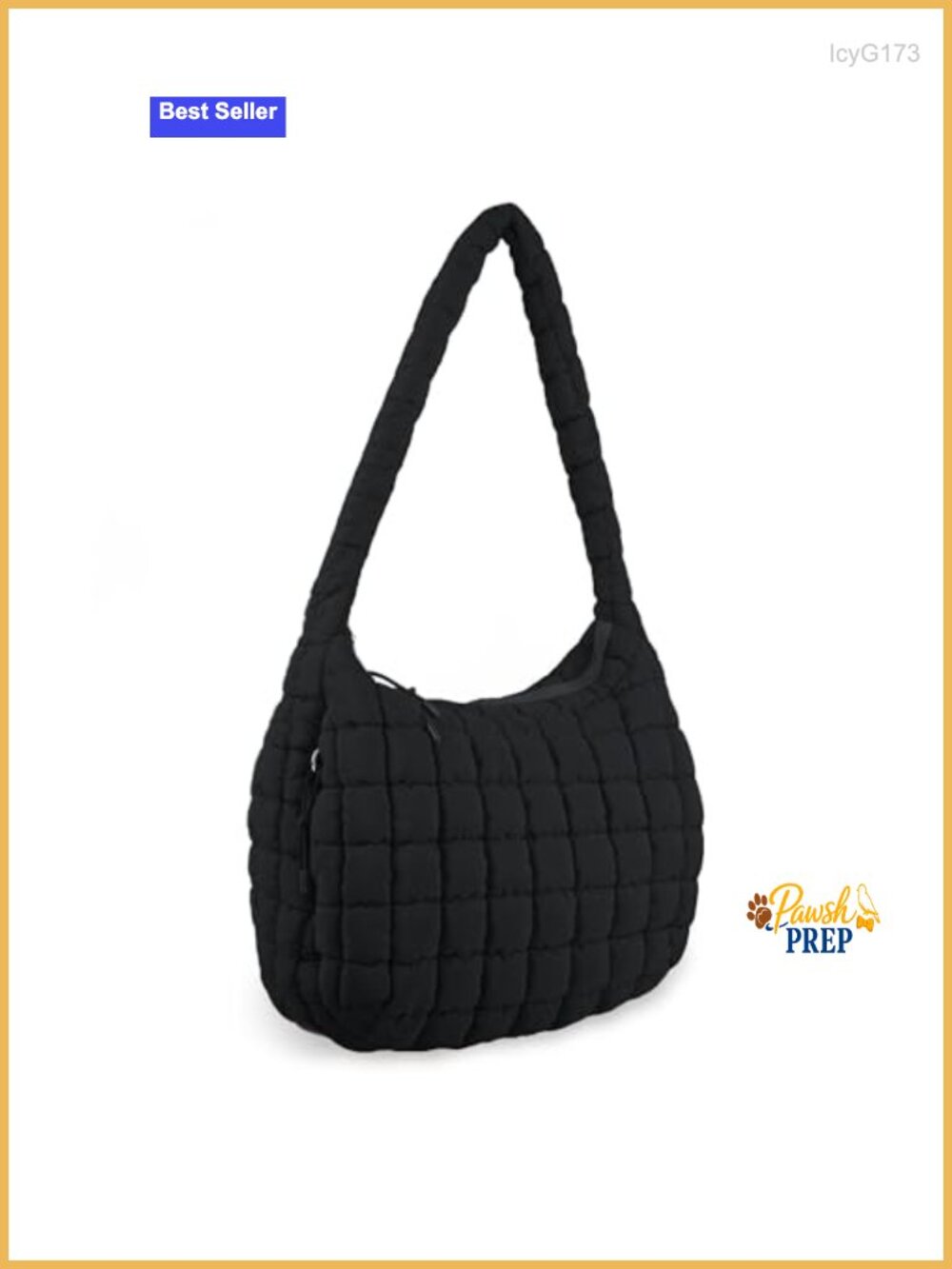 Quilted Puffer Tote Bag Crossbody Shoulder Hobo Nylon Handbag Lightweight